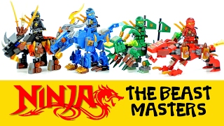 Ninjago Beast Masters w/ Kai Lloyd Jay & Cole Unofficial LEGO Knockoff Set