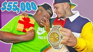 SURPRISING MY BROTHER WITH A $50,000 ROLEX WATCH! (BUYING HIS DREAM WATCH) **SUPER emotional**