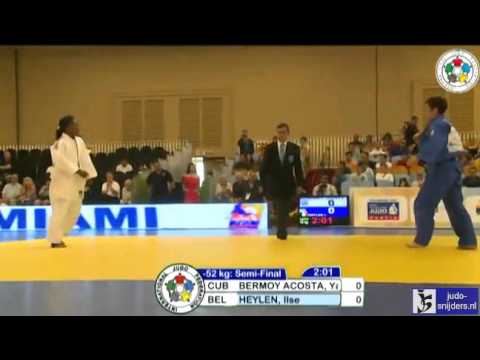 Judo 2013 Grand Prix Miami: Bermoy Acosta (CUB) - Heylen (BEL) [-52kg] semi-final