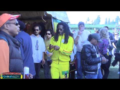 KING SHILOH & FRIENDS - Smoke Di Ganja & Raw Fisherman (Dubplate 4) @ cannabis day A-dam 17-06-2012