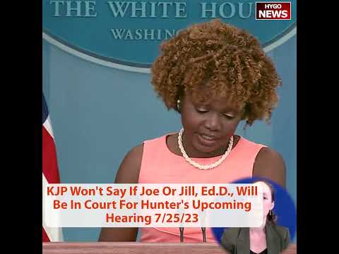 KJP On Joe And Jill Court Attendance For Hunter — "President Will Be Here Working"
