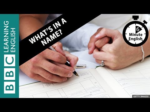 Learn to talk about names in 6 minutes!