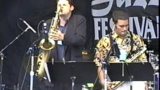 Perna, Schmidt, Sakash & Turner with Defade and Susoeff at the Mellon Jazz Fest 2002 6/15/02