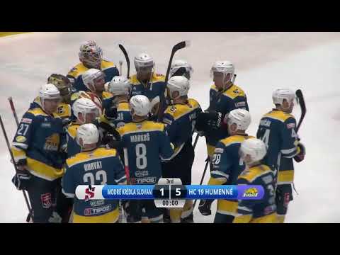 Štvrťfinále 3. zápas Modré krídla Slovan – HC 19 Humenné 1:5 (HIGHLIGHTY)