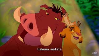 The Lion King 1994  Hakuna Matata Lyrics 1080pHD 1080p