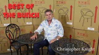Christopher Knight Home Outdoor Thomas Cast Aluminum Dark Gold 3-piece Bistro Set