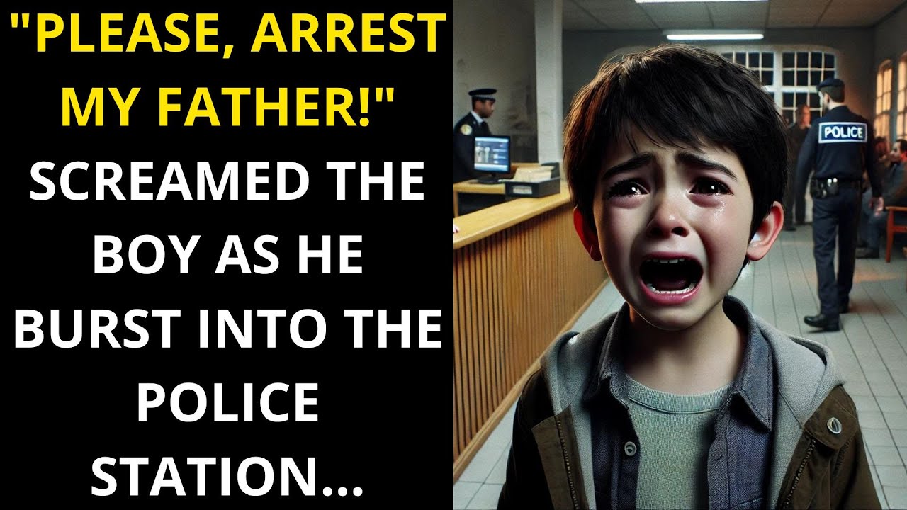 "Please, arrest my father!" screamed the boy as he burst into the police station
