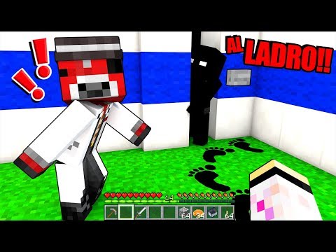 TROVIAMO IL NASCONDIGLIO DEL LADRO SU MINECRAFT!!
