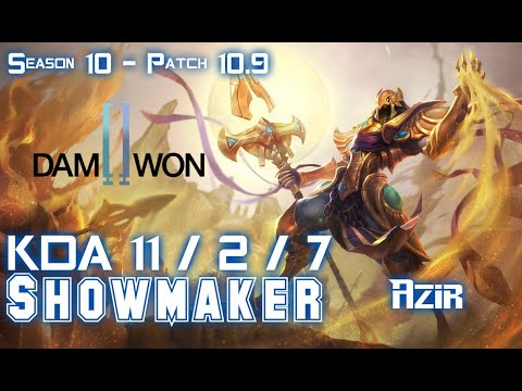 DWG Showmaker AZIR vs IRELIA Mid - Patch 10.9 KR Ranked