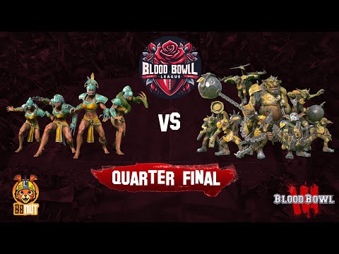 Blood Bowl 3 -  Quarter-Final: Amazon Team vs Goblins - Red Roses League Playoffs Begin!