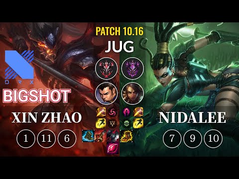 DRX BigShot Xin Zhao vs Nidalee Jungle - KR Patch 10.16