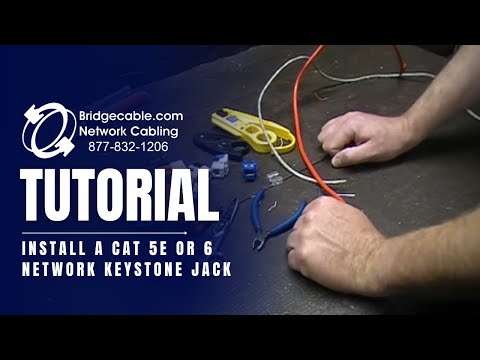 Network Cabling 101 | Install a CAT 5e or 6 Network Keystone Jack | BridgeCable.com