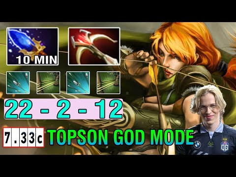 Topson [Windranger] Midlane Vs Pangolier new patch update 7 33 new meta broken hero 200iq item