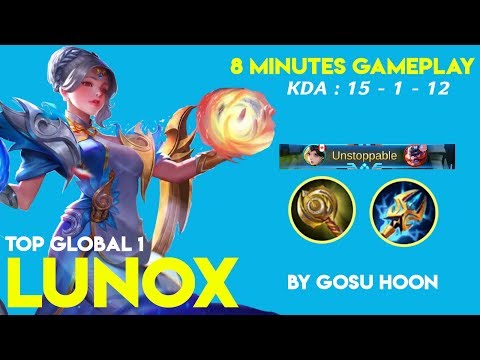 Amazing Gameplay Terlalu OP! - Top Global 1 Lunox by GOSU Hoon - Mobile Legends