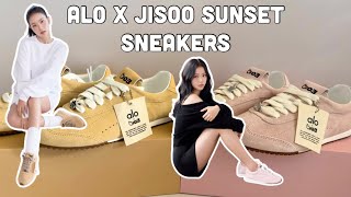 Alo x Jisoo Sneaker🤎💖 Alo Sunset Sneaker | Alo Yoga Haul