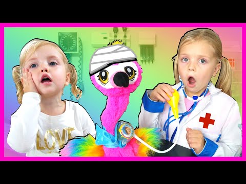 Doctor Kin Tin Takes Care of Animals in Pet Clinic!! Pet Vet Doctor Pretend Play!