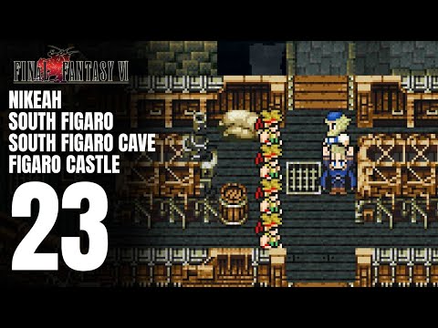 Final Fantasy VI Pixel Remaster Platinum Trophy Gameplay Walkthrough Part 23 - Reunite with Edgar