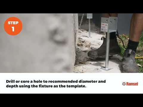 Ramset Dynabolt Plus Sleeve Anchor  Step By Step Installation Instructions