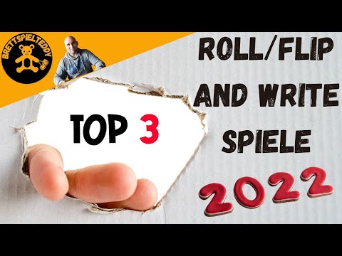 Die 3 besten Roll / Flip and write 2022 - Brettspiel Teddy - Boardgames
