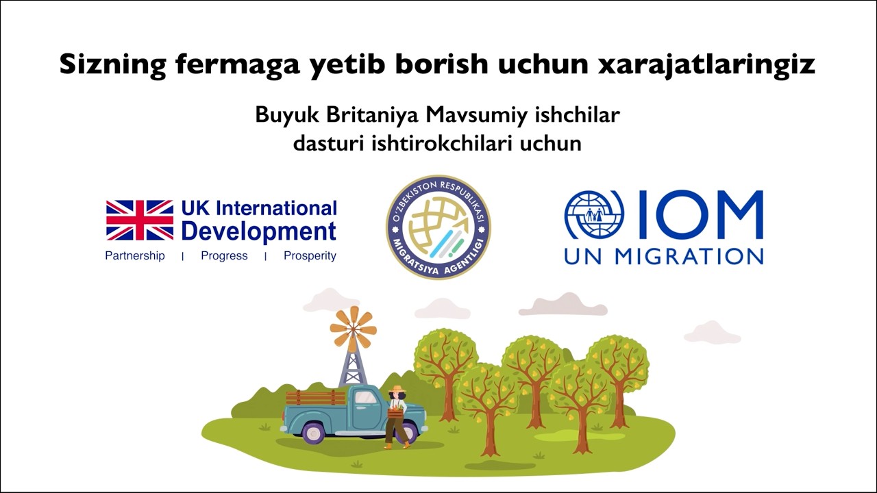 Buyuk Britaniya mavsumiy ishchilar dasturiga borishdan avvalgi umumiy harajatlar haqida