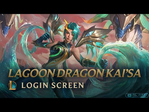 Lagoon Dragon Kai'sa | Dragonmancer Theme | Login Screen | Animated 4K 60fps - League of Legends
