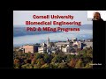 Cornell BME live stream Session at BMES 2020, 14 Oct 2020