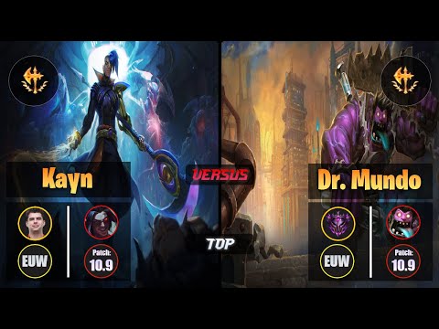 Bwipo KAYN (Top) [Conqueror] VS DR. MUNDO - Master EUW Patch 10.9