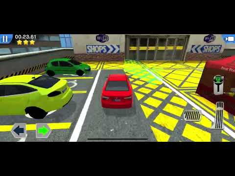 Multi level parking simulator: Map 2, completed all the levels of red sedan