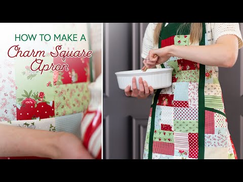How to Make a Charm Squares Apron | a Shabby Fabrics Tutorial