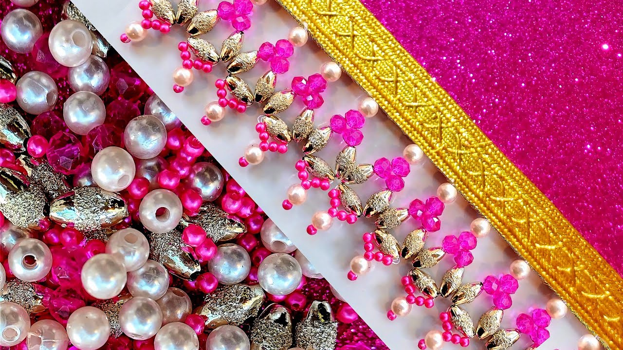 You can learn the latest and most modern designs of tassel embroidery only on this channel.#DIY🩷