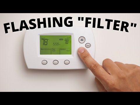 Part of a video titled Why Does Thermostat Say Filter? - YouTube