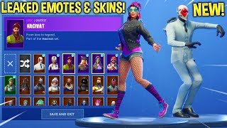 *NEW* LEAKED FORTNITE SKINS & EMOTES..!! (Vivacious, Hitchhiker, Battle Call, First Pump, My Idol!)