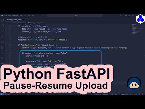 Python Fastapi Pause Resume Upload