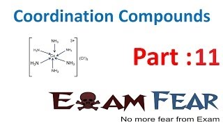 Chemistry Coordination Compounds part 11 (Isomerism : geometrical, optical) CBSE class 12 XII