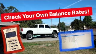 Duramax Balance Rate Test