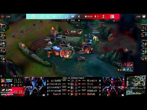 Viper Aphelios Triple Kill - EDG FPX Game 4 Highlights Summer Finals 2021