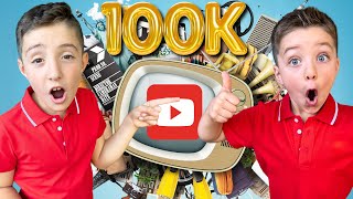 100,000 Subscriber Celebration Party with Oliver and Lucas 🎈Fun Videos For Kids 🥳