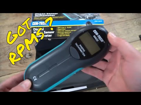 Harbor Freight Photo Tachometer by Cen-Tech Review and how to use! New Tool Day Tuesday!