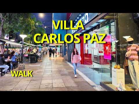 Así se vive el Centro Nuevo de Carlos Paz 🌆🚶 | Walking Tour 4K Argentina