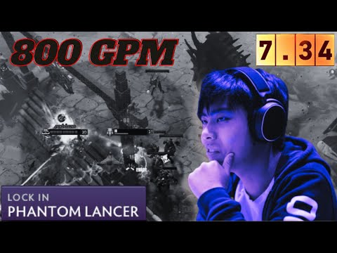 Phantom Lancer [ Ana ] Fast Farm 800 GPM 18Min Butterfly | Dota 2 GamePlay | Ana Stream Moment 431