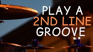 How To Play a 2nd Line Drum Beat with Mark Lanter