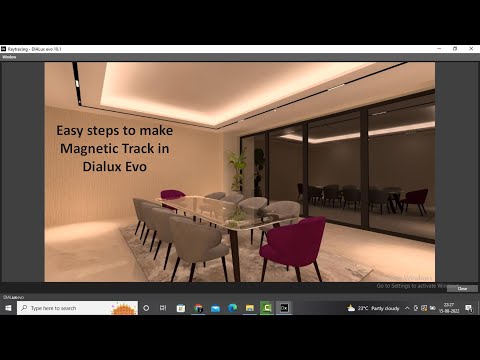Herstellung von Magnetschienen / -schienen in Dialux Evo