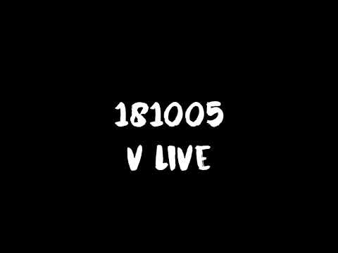 [ENG SUB] [INDO SUB] 181005 Taehyung Live