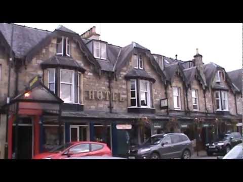 Pitlochry Town center and the Pitlochry 10k Footrace. FTHVN 165