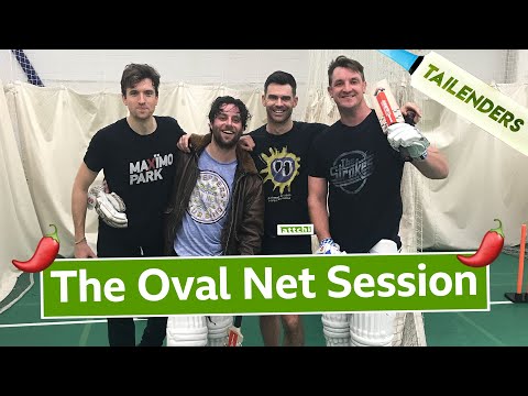 Tailenders (Greg James, James Anderson, Felix White and Mattchin Tendulkar): The Oval Net Session