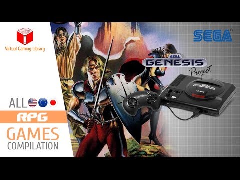 All SEGA Genesis/Mega Drive RPG Games Compilation - Every Game (US/EU/JP/BR)