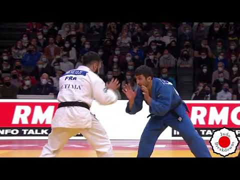 Luka Mkheidze vs. Jaba Papinashvili - U60 Mens Judo Grand Slam Paris 2022