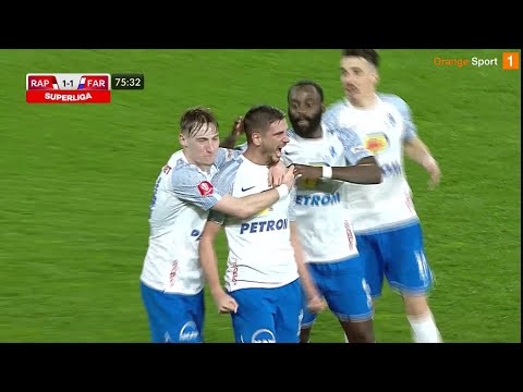 REZUMAT | Rapid - Farul 1-1. Meci superb, gol senzațional marcat de Nedelcu