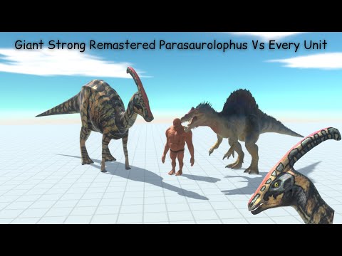 Giant Strong Remastered Parasaurolophus Vs Every Unit ARBS |Animal Revolt Battle Simulator