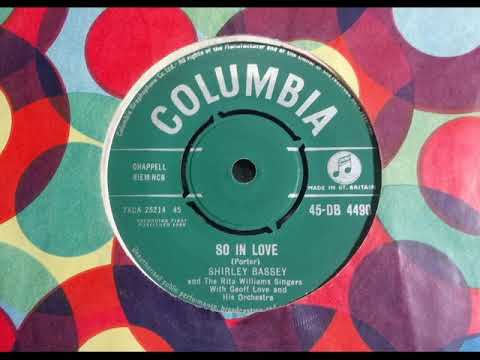 Popcorn Exotica - SHIRLEY BASSEY - So In Love - COLUMBIA DB 4490 UK 1960 Surprisingly Cool